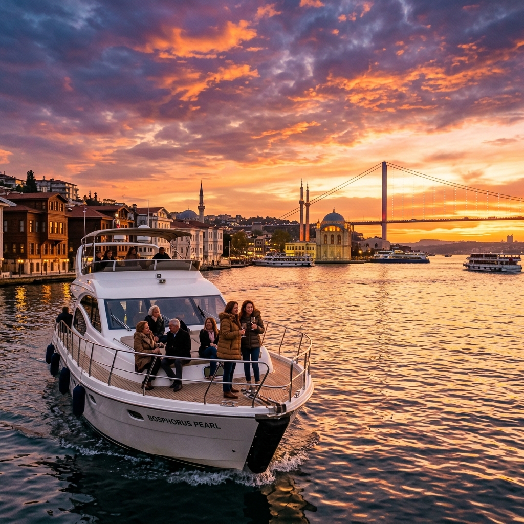 Bosphorus Sunset Cruise Experience with Live Guide