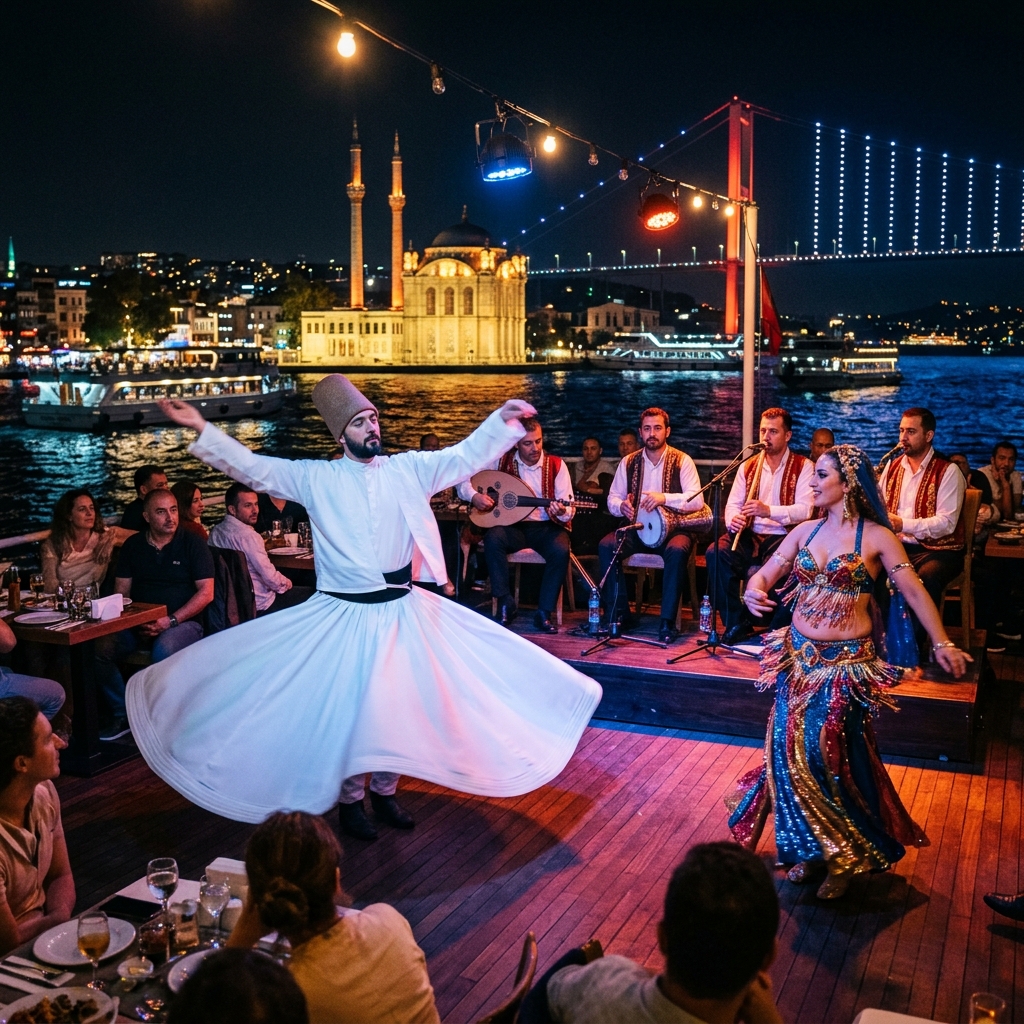 Bosphorus Dinner Cruise & Show with Private Table